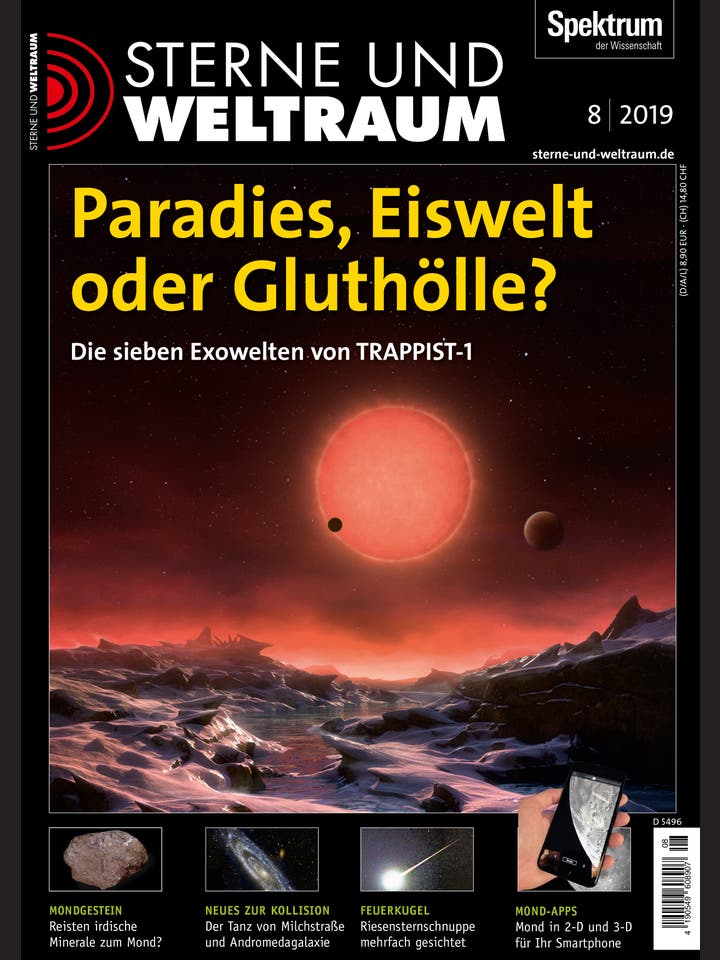 Sterne und Weltraum – 8/2019 – Paradies, Eiswelt oder Gluthölle?