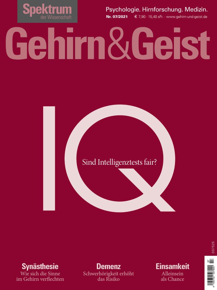 Gehirn&Geist - 7/2021 - IQ - Sind Intelligenztests fair?