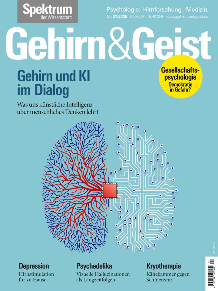 Gehirn&Geist - 7/2025 - Gehirn und KI im Dialog