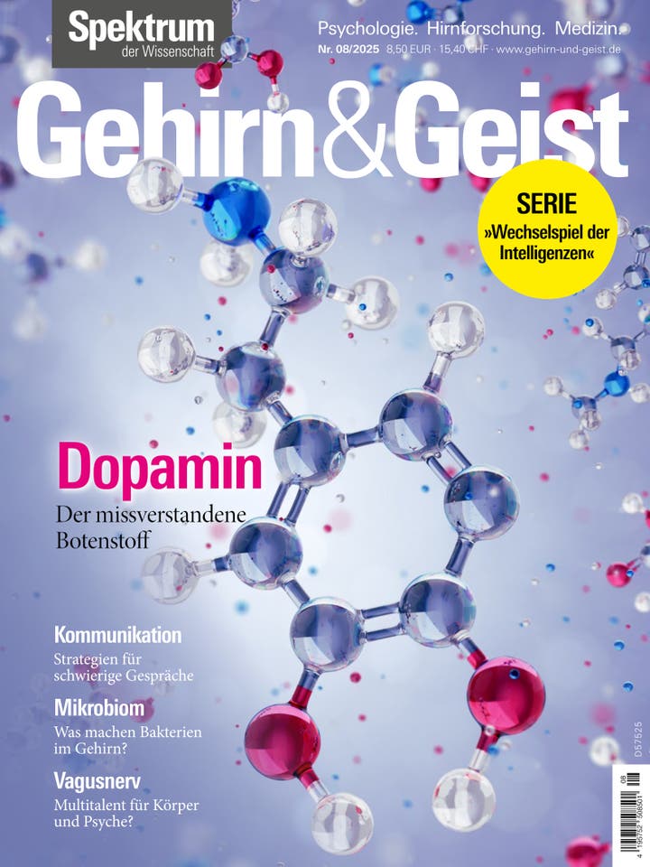 Gehirn&Geist - 8/2025 - Dopamin – Der missverstandene Botenstoff