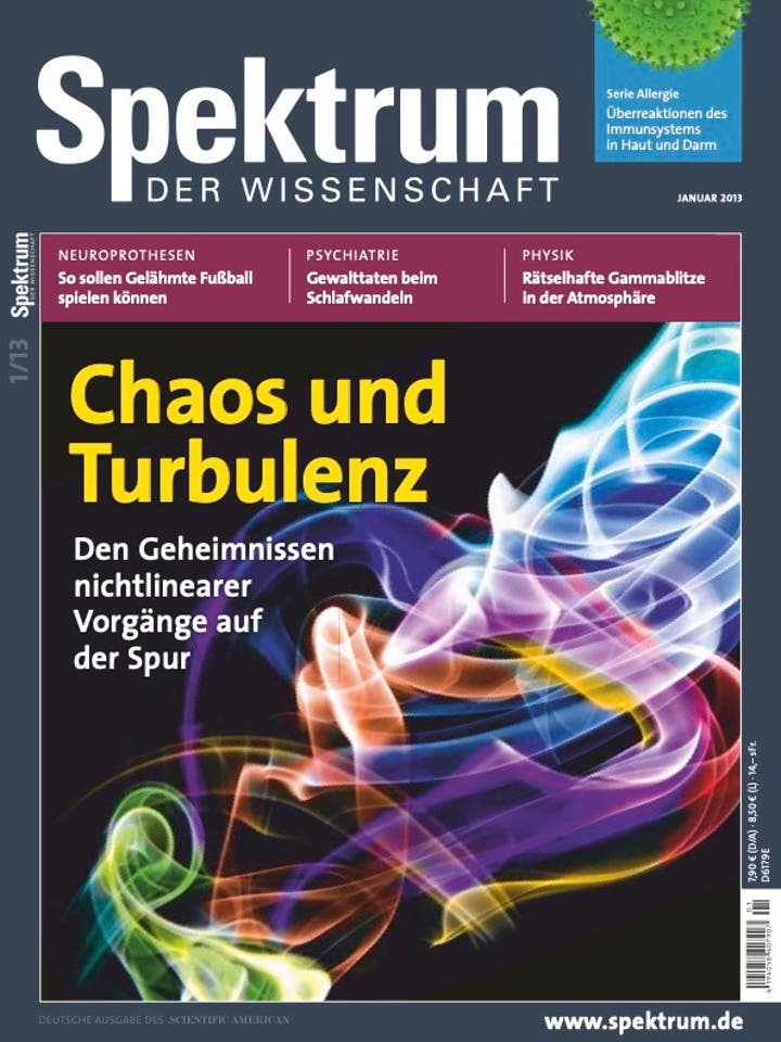 Spektrum der Wissenschaft - 1/2013 - Chaos und Turbulenz