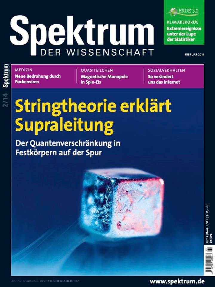 Spektrum der Wissenschaft - 2/2014 - Stringtheorie erklärt Supraleitung