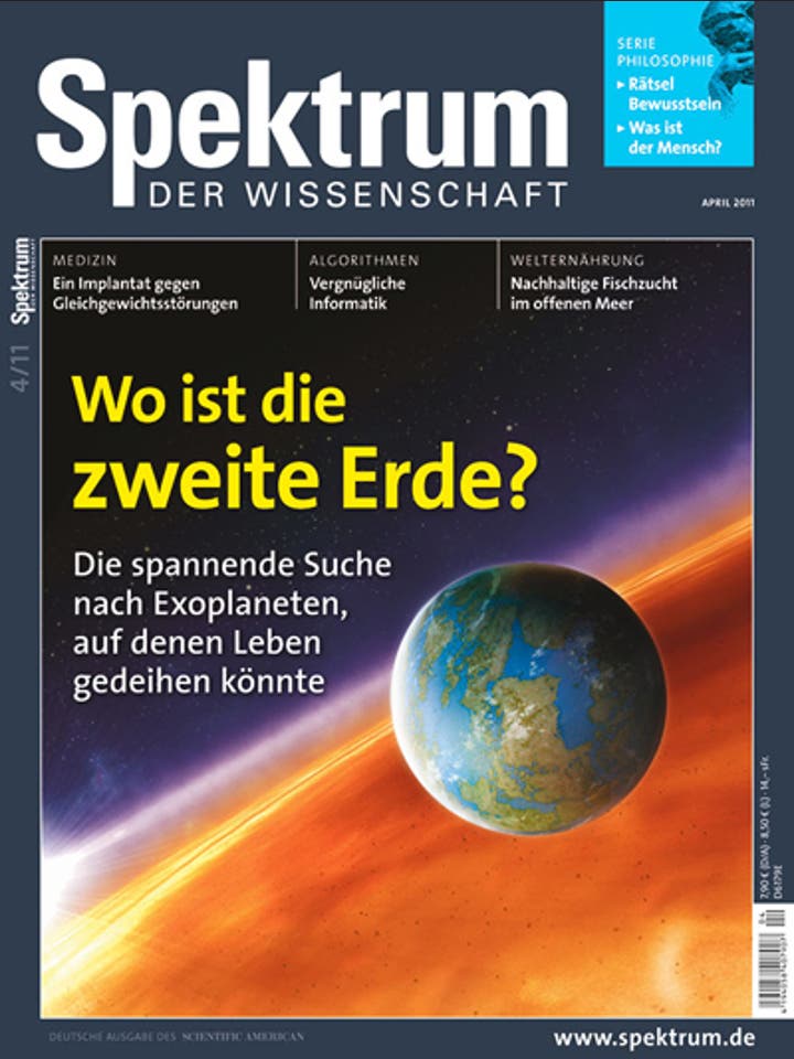Spektrum der Wissenschaft – 4/2011 – Wo ist die zweite Erde?