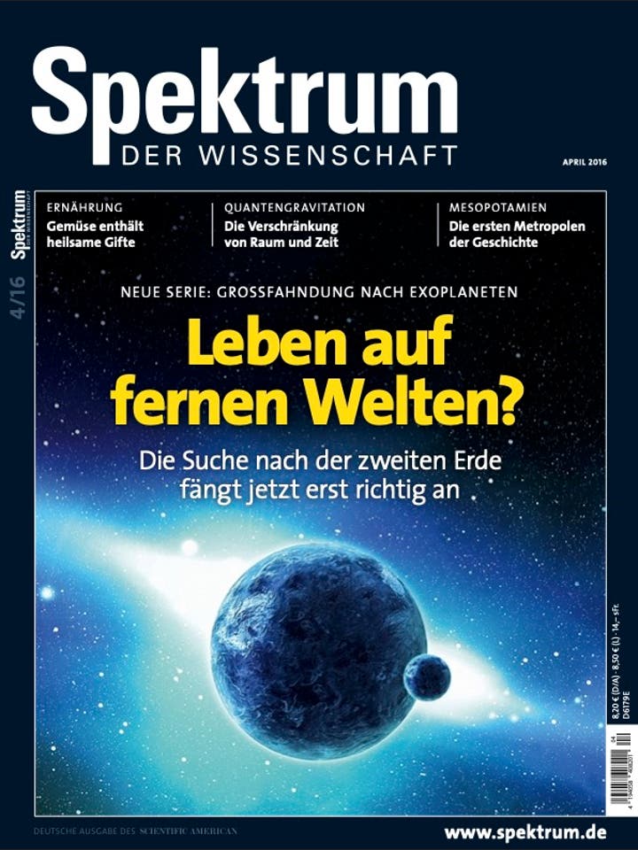 Spektrum der Wissenschaft – 4/2016 – Leben auf fernen Welten?