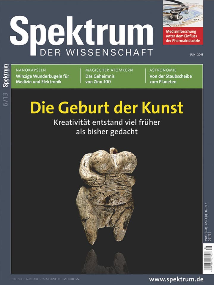Spektrum der Wissenschaft - 6/2013 - Die Geburt der Kunst