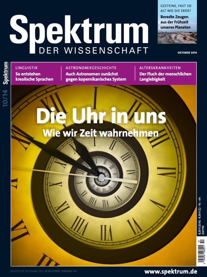 Spektrum der Wissenschaft - 10/2014 - Die Uhr in uns: Wie wir Zeit wahrnehmen
