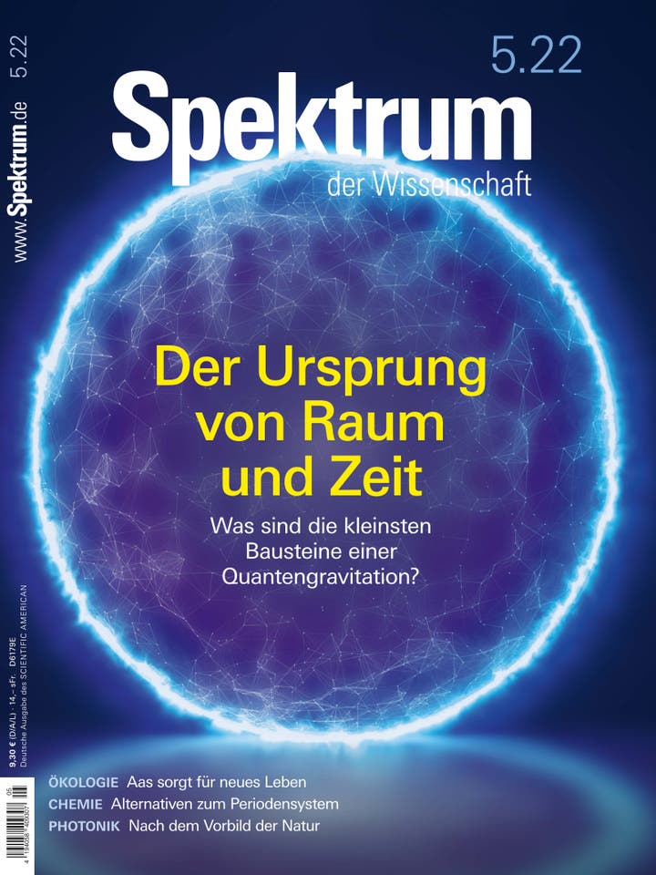 Spektrum der Wissenschaft – 5/2022 – Der Ursprung von Raum und Zeit