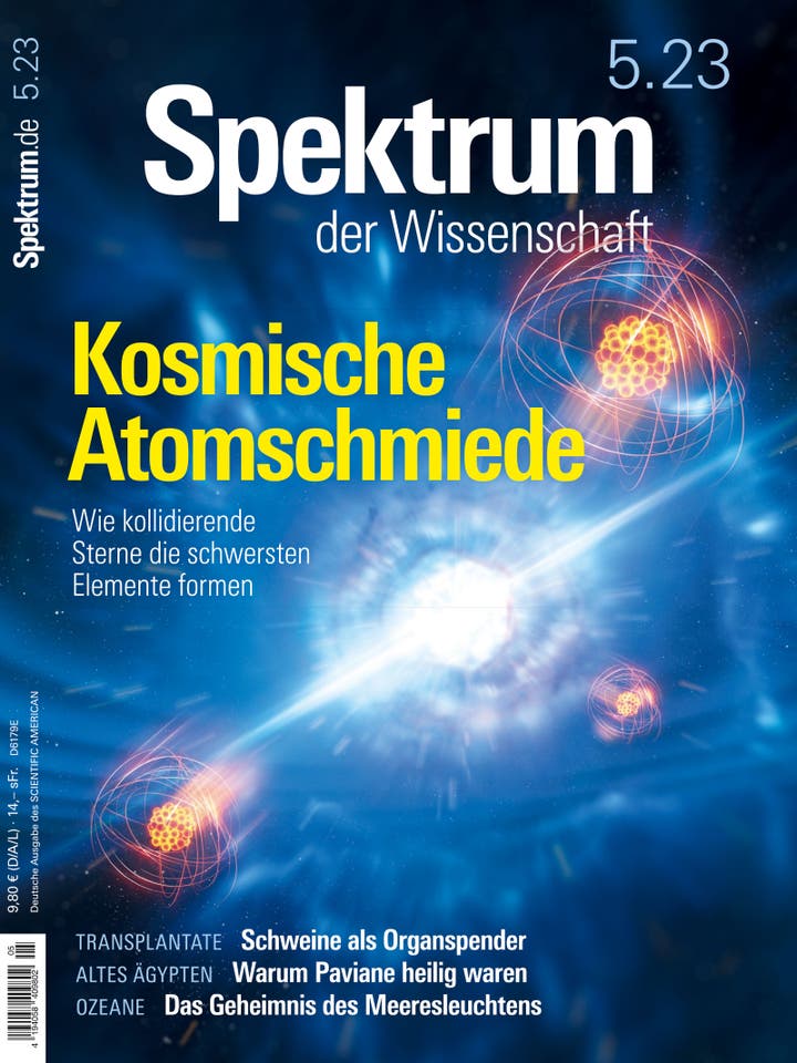 Spektrum der Wissenschaft – 5/2023 – Kosmische Atomschmiede