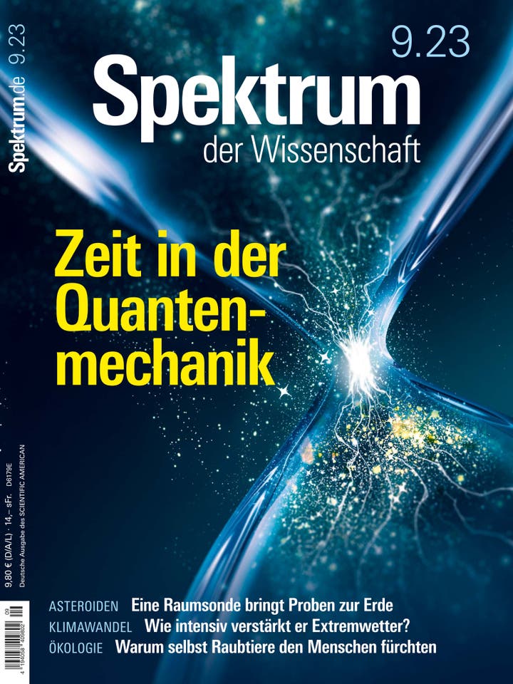 Spektrum der Wissenschaft – 9/2023 – Zeit in der Quantenmechanik