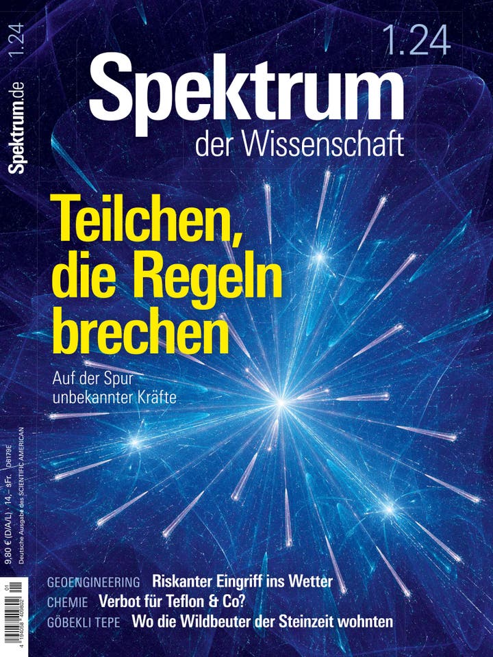 Spektrum der Wissenschaft - 1/2024 - Teilchen, die Regeln brechen