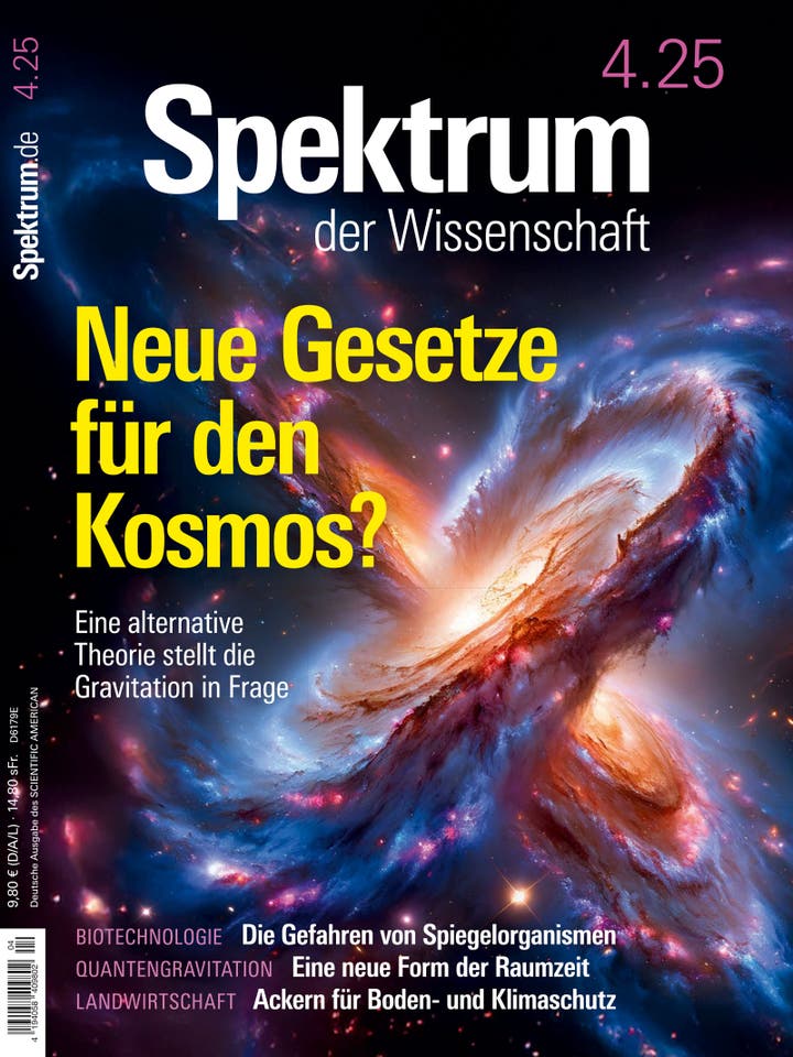 Spektrum der Wissenschaft - 4/2025 - Neue Gesetze für den Kosmos?