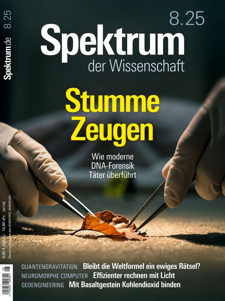 Spektrum der Wissenschaft - 8/2025 - Stumme Zeugen