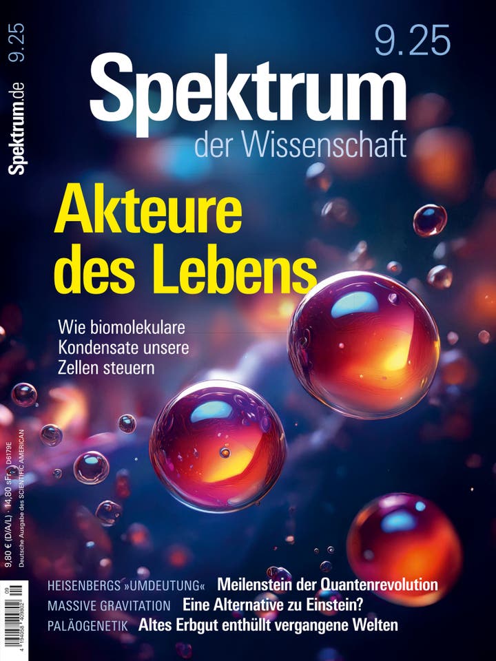 Spektrum der Wissenschaft - 9/2025 - Akteure des Lebens