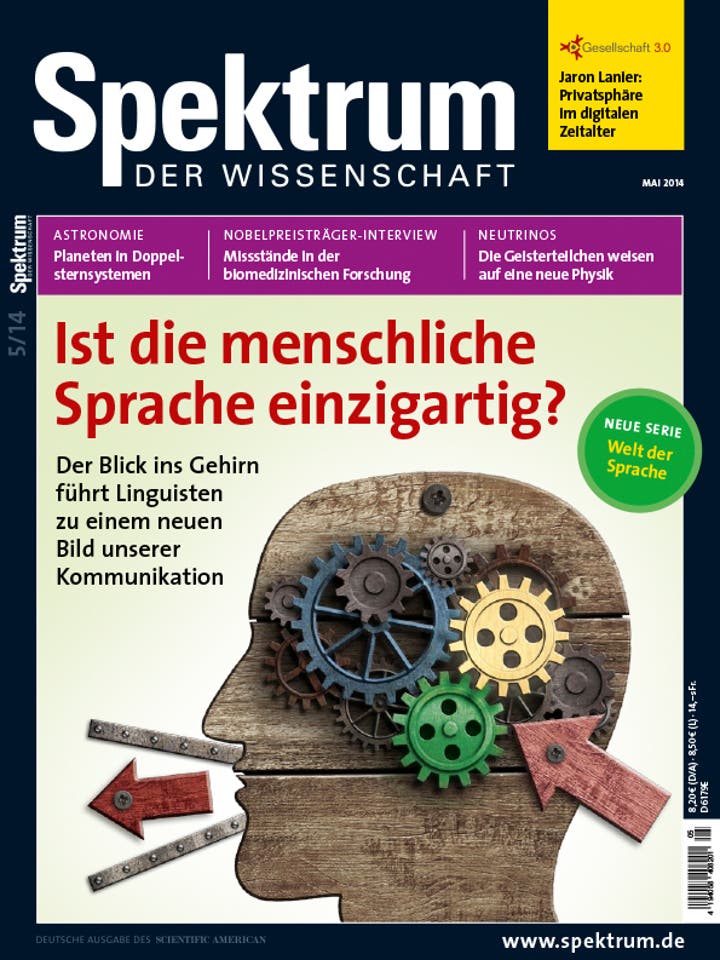 Spektrum der Wissenschaft - 5/2014 - Ist die menschliche Sprache einzigartig?