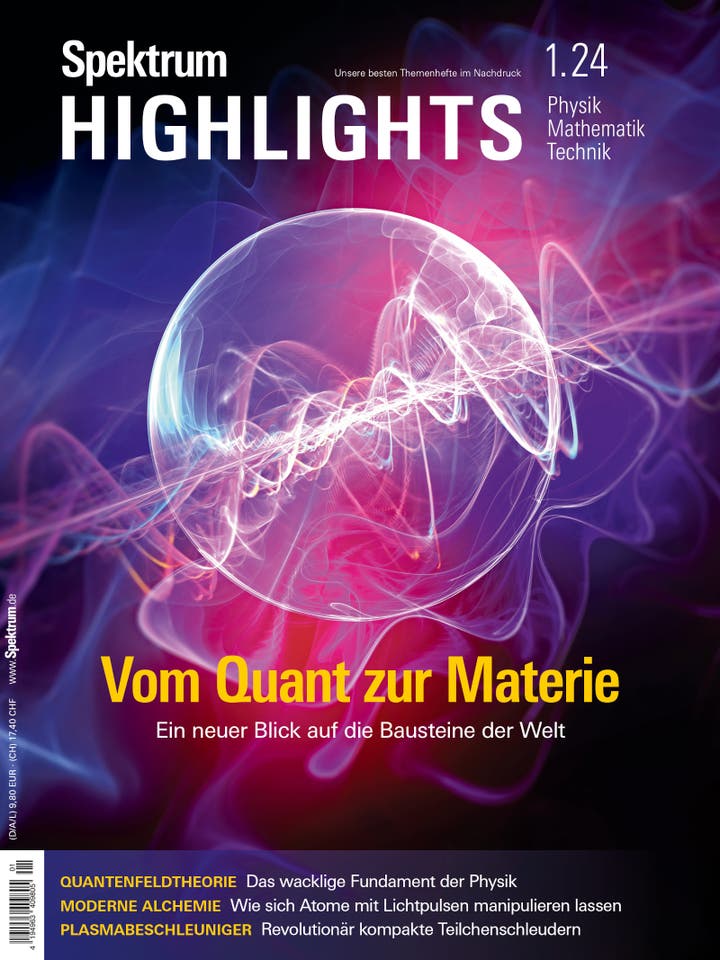 Spektrum der Wissenschaft Highlights - 1/2024 - Vom Quant zur Materie