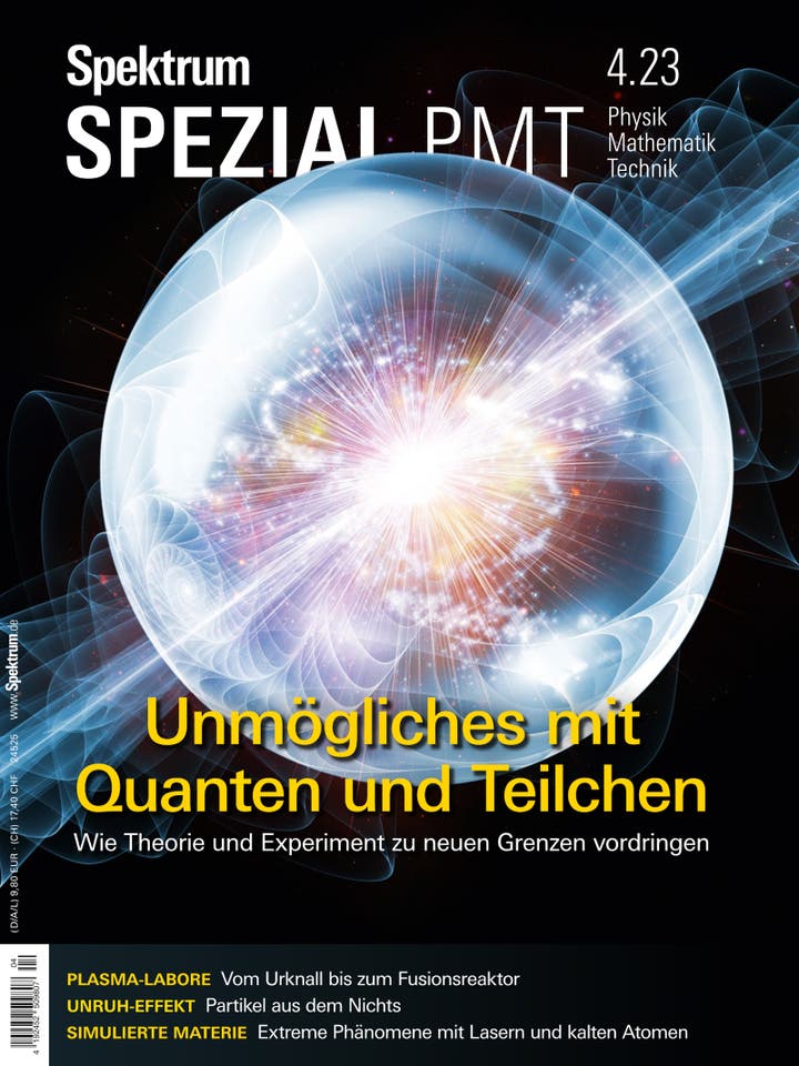 Spektrum der Wissenschaft Spezial Physik - Mathematik - Technik - 4/2023 - Unmögliches mit Quanten und Teilchen