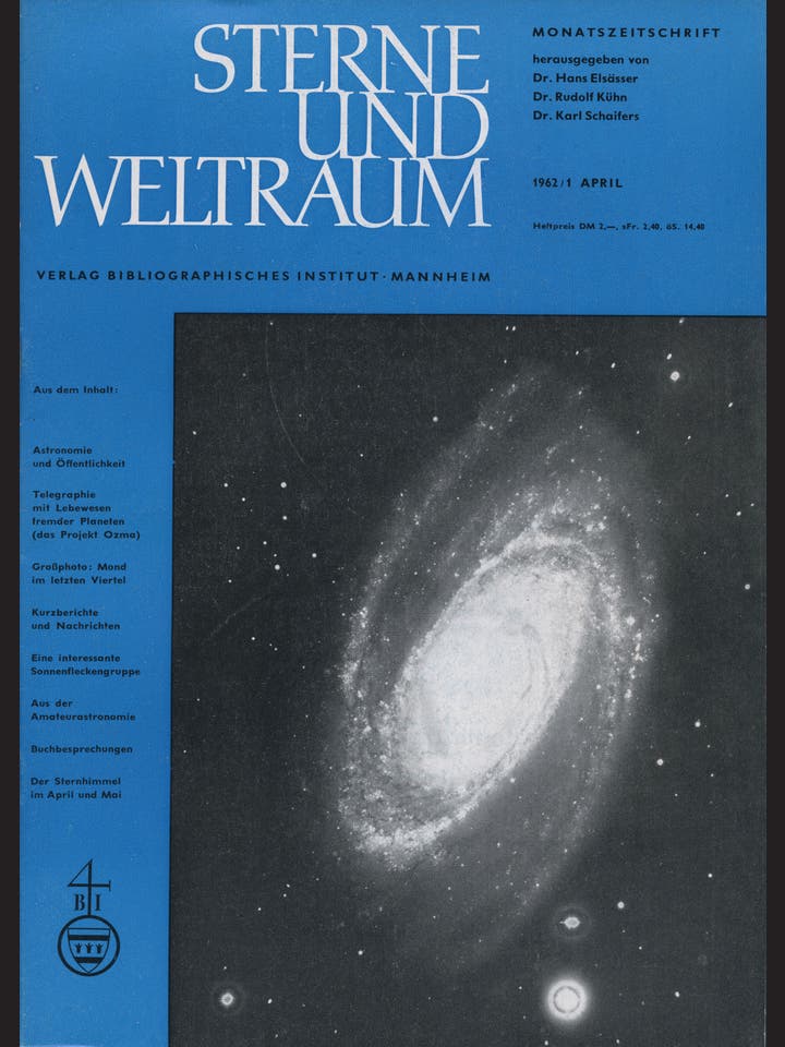 Sterne und Weltraum - 1/1962 - April 1962