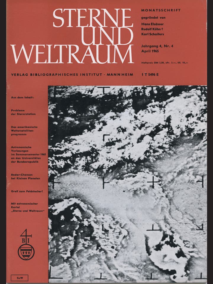 Sterne und Weltraum – 4/1965 – April 1965