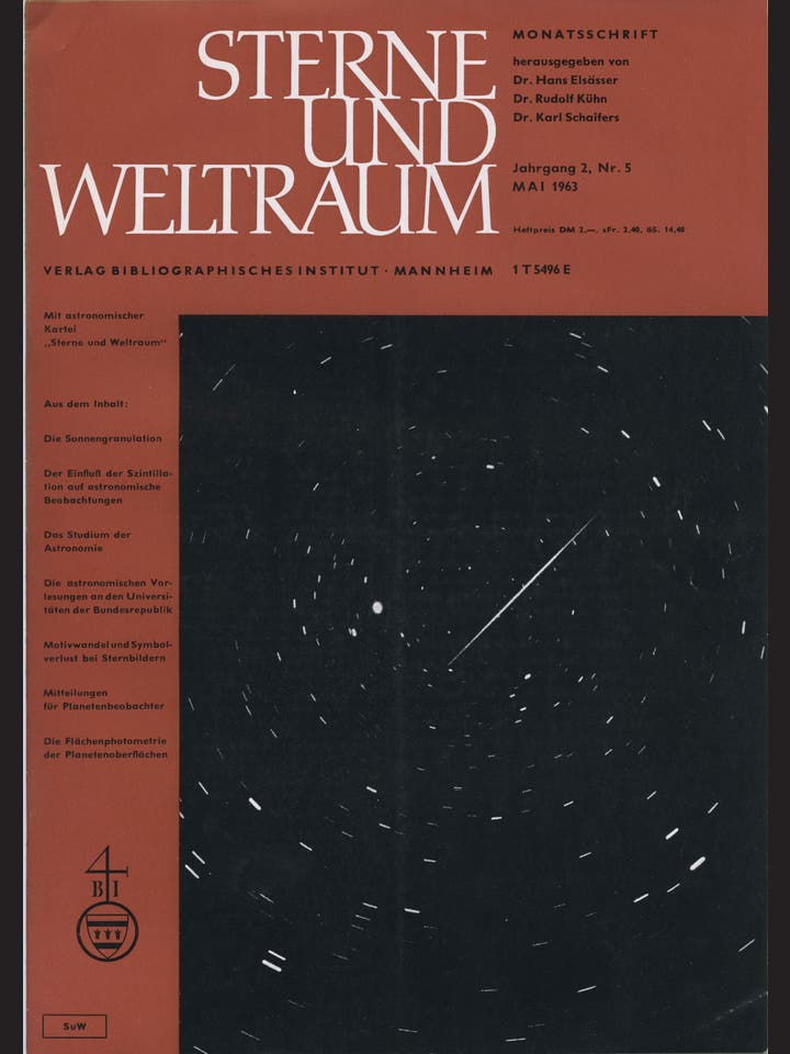 Sterne und Weltraum - 5/1963 - Mai 1963
