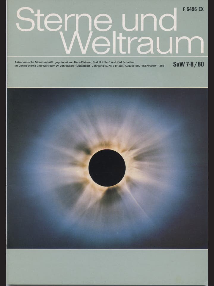Sterne und Weltraum – 7/1980 – Juli / August 1980