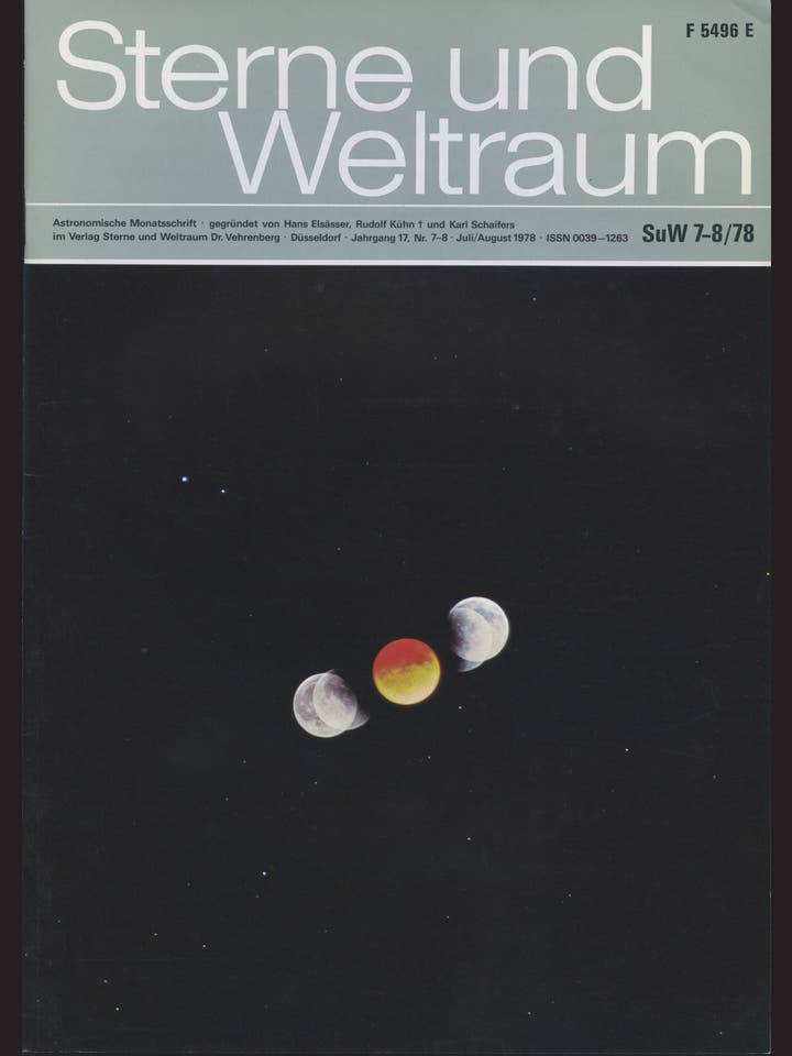 Sterne und Weltraum - 7/1978 - Juli / August 1978