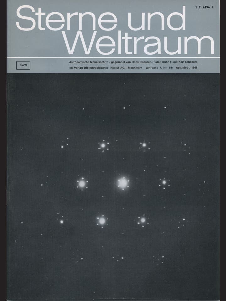 Sterne und Weltraum – 8/1968 – August / September 1968