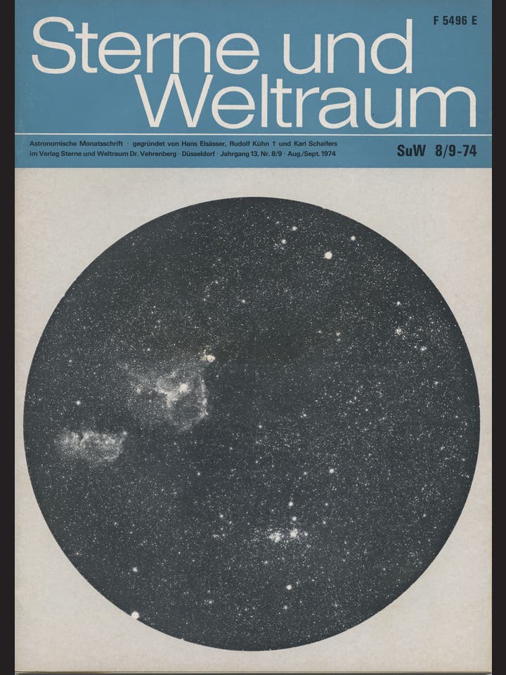 Sterne und Weltraum - 8/1974 - August / September 1974