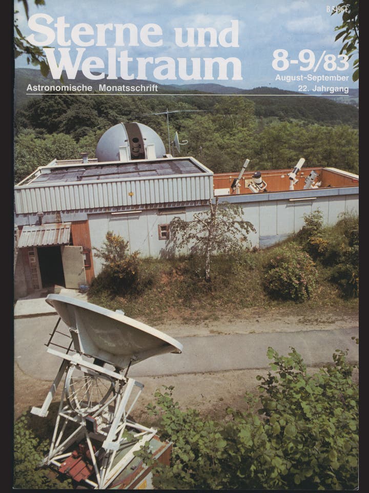 Sterne und Weltraum - 8/1983 - August / September 1983