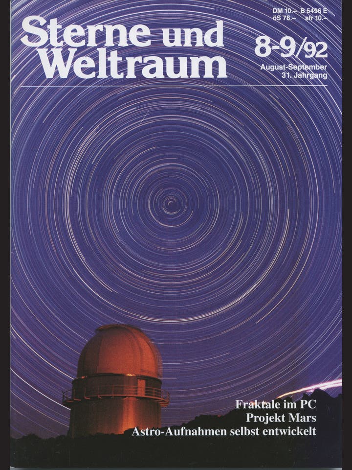 Sterne und Weltraum - 8/1992 - August / September 1992