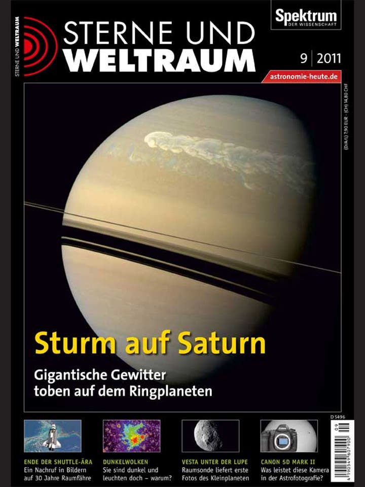 Sterne und Weltraum – 9/2011 – Sturm auf Saturn