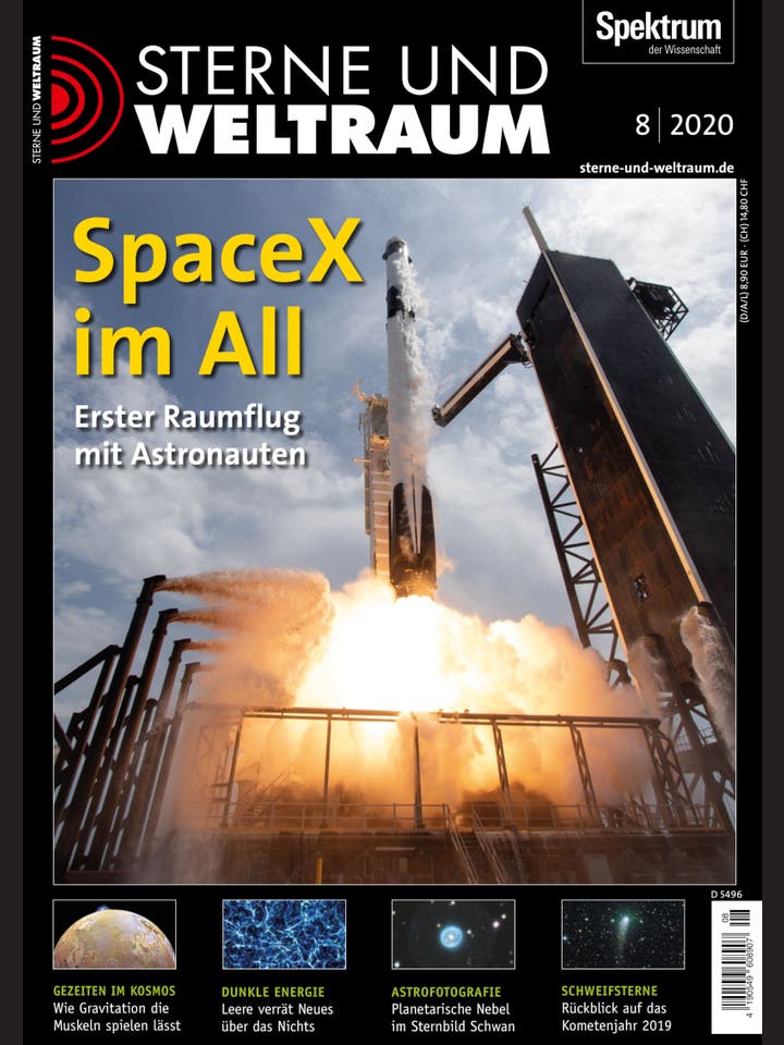 Sterne und Weltraum - 8/2020 - SpaceX im All