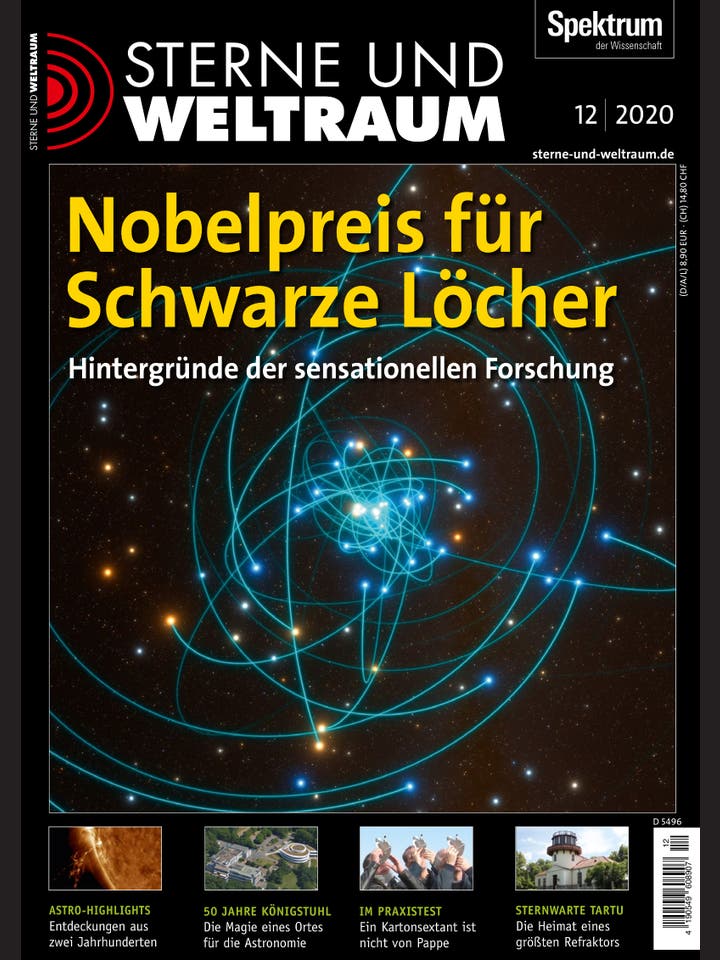 Sterne und Weltraum – 12/2020 – Nobelpreis für Schwarze Löcher