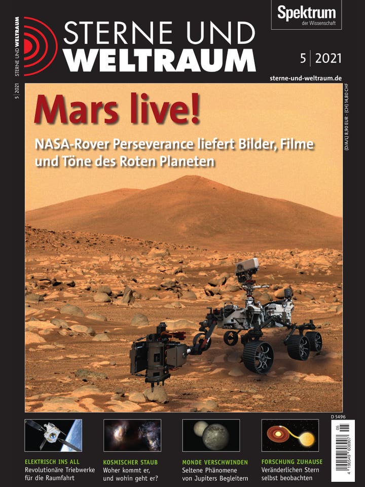 Sterne und Weltraum – 5/2021 – Mars live!