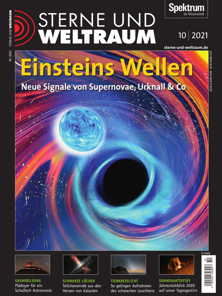 Sterne und Weltraum – 10/2021 – Einsteins Wellen