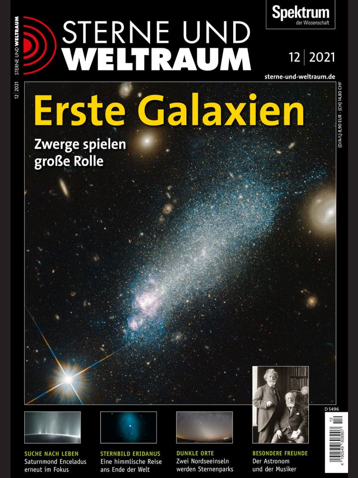Sterne und Weltraum - 12/2021 - Erste Galaxien