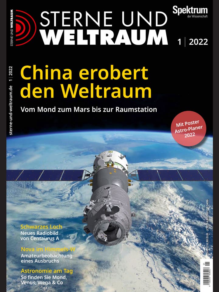 Sterne und Weltraum - 1/2022 - China erobert den Weltraum