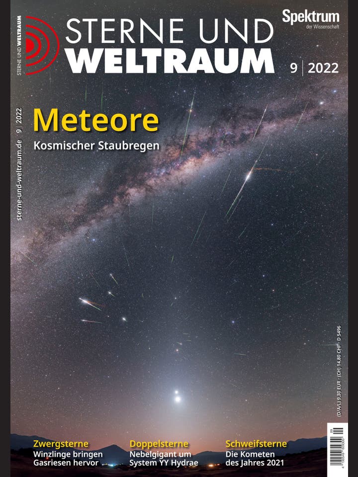 Sterne und Weltraum – 9/2022 – Meteore