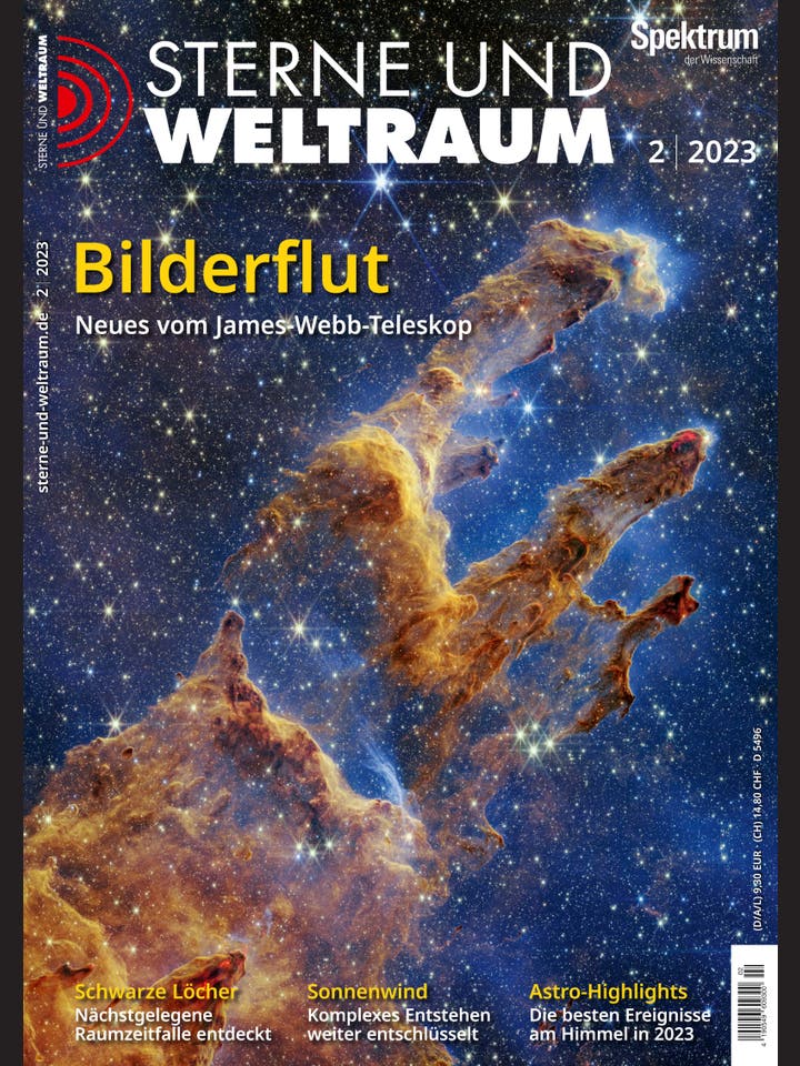 Sterne und Weltraum – 2/2023 – Bilderflut – Neues vom James-Webb-Teleskop