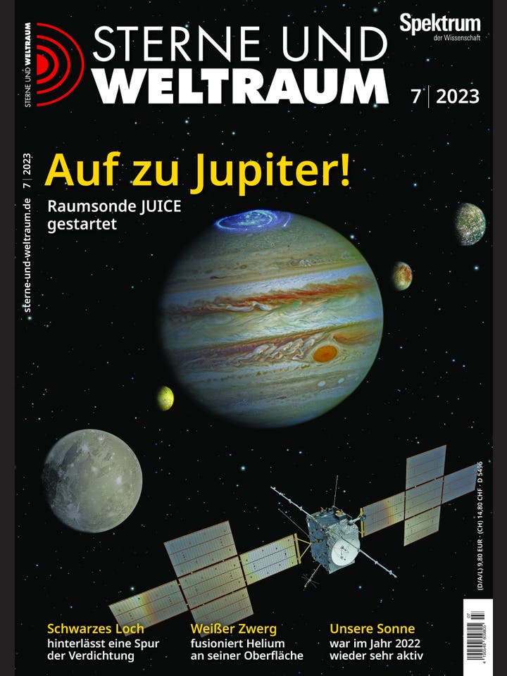 Sterne und Weltraum – 7/2023 – Auf zu Jupiter!