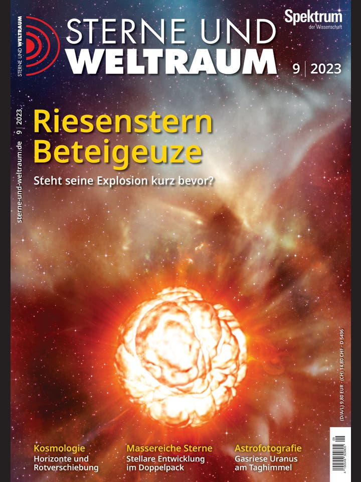 Sterne und Weltraum – 9/2023 – Riesenstern Beteigeuze