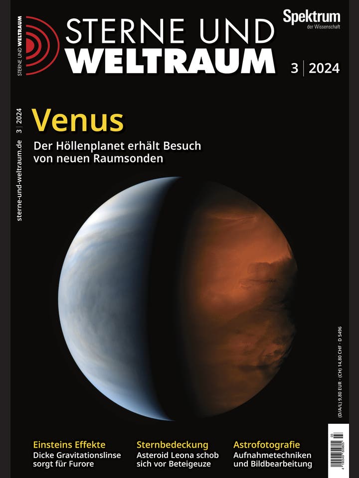 Sterne und Weltraum – 3/2024 – Venus: Der Höllenplanet erhält Besuch von neuen Raumsonden