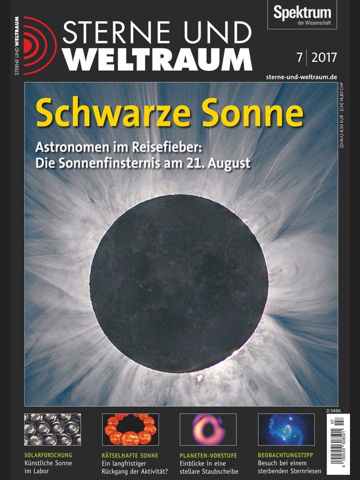 Sterne und Weltraum - 7/2017 - Schwarze Sonne