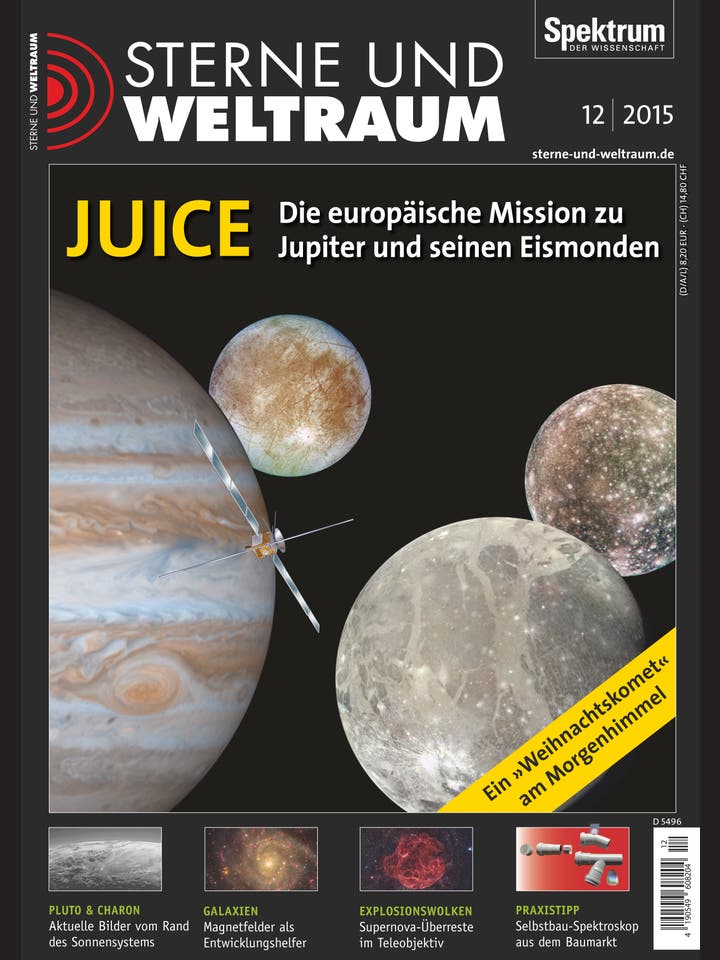 Sterne und Weltraum – 12/2015 – Juice – Die europäische Mission zu Jupiter und seinen Eismonden