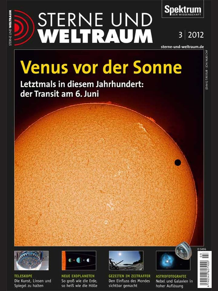 Sterne und Weltraum - 3/2012 - Venus vor der Sonne