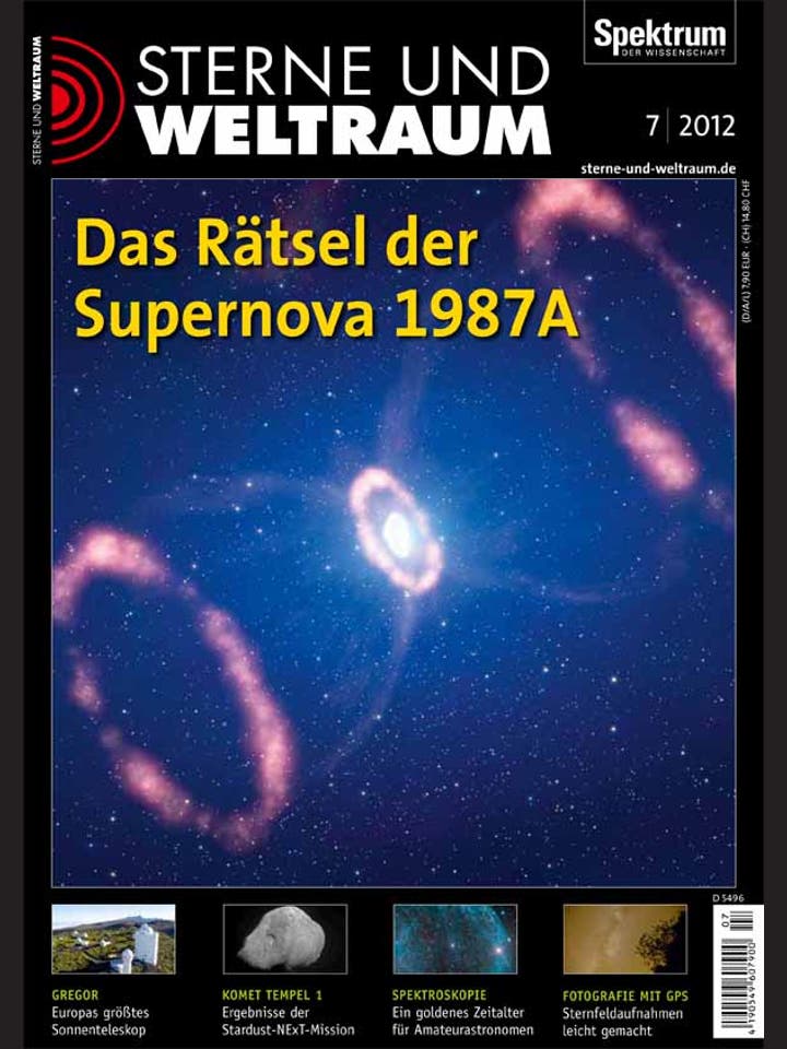 Sterne und Weltraum – 7/2012 – Das Rätsel der Supernova 1987A