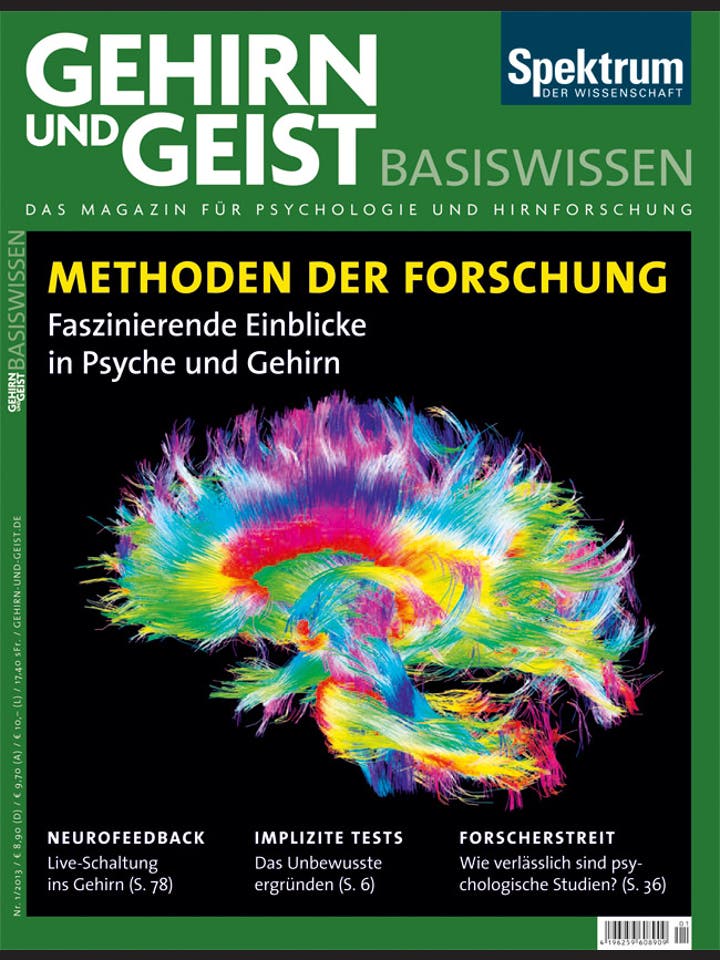 Gehirn&Geist Basiswissen - 1/2013 - Teil 6: Methoden der Forschung