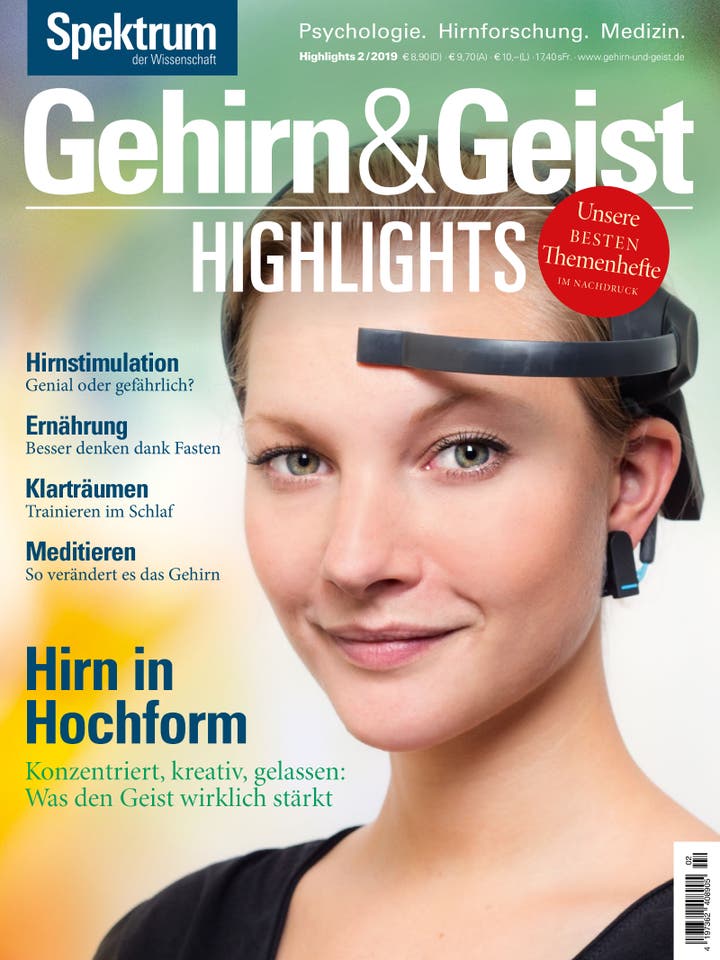Gehirn&Geist Highlights - 2/2019 - Hirn in Hochform