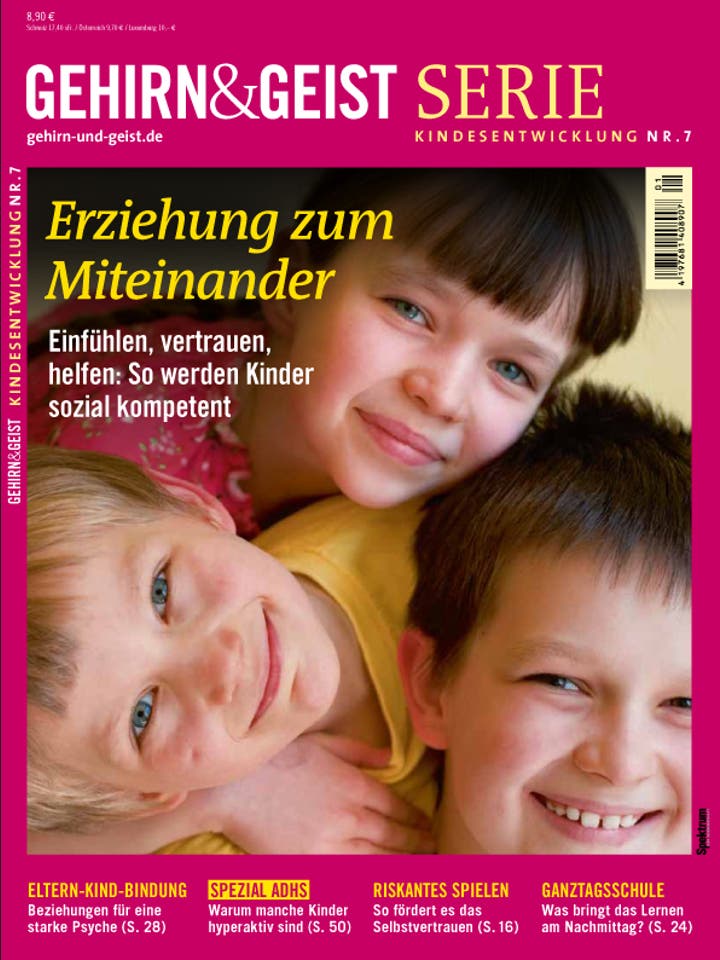 Gehirn&Geist Serie - 1/2012 - Kindesentwicklung Nr. 7: Erziehung zum Miteinander