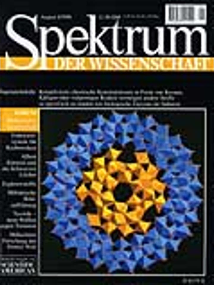 Spektrum der Wissenschaft - 8/1996 - 8 / 1996