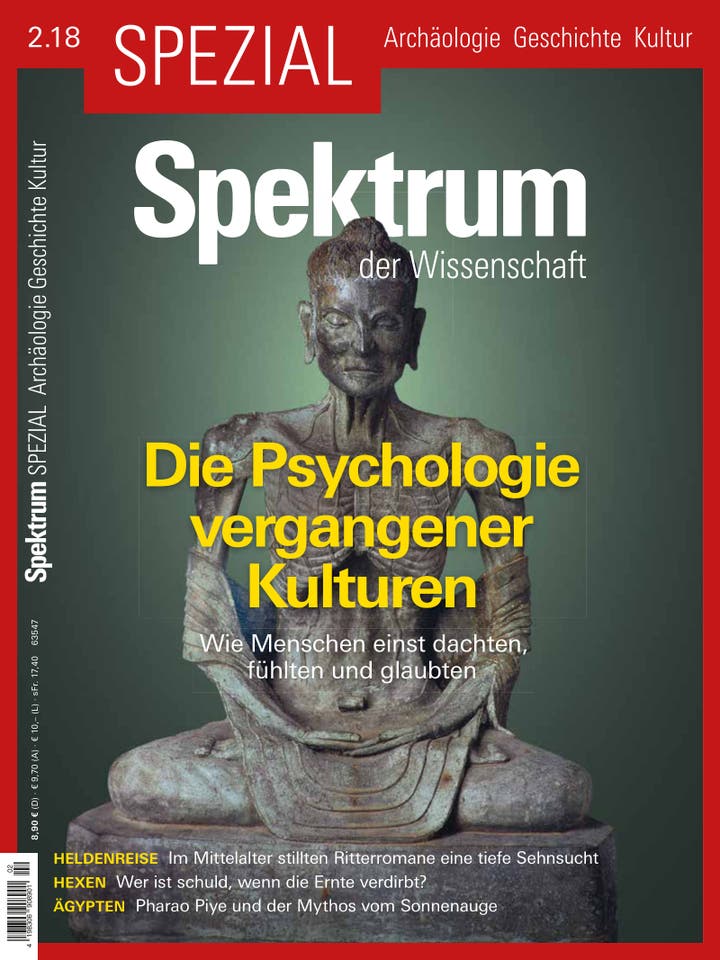 Spektrum der Wissenschaft Spezial Archäologie - Geschichte - Kultur - 2/2018 - Die Psychologie vergangener Kulturen